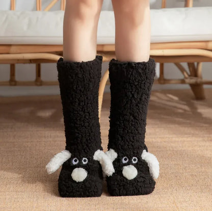 Cozy Cartoon Dog Slipper Socks™
