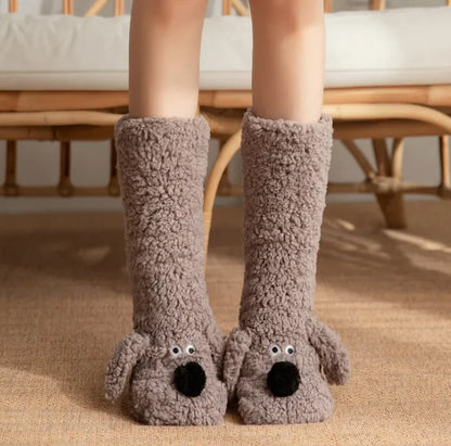 Cozy Cartoon Dog Slipper Socks™