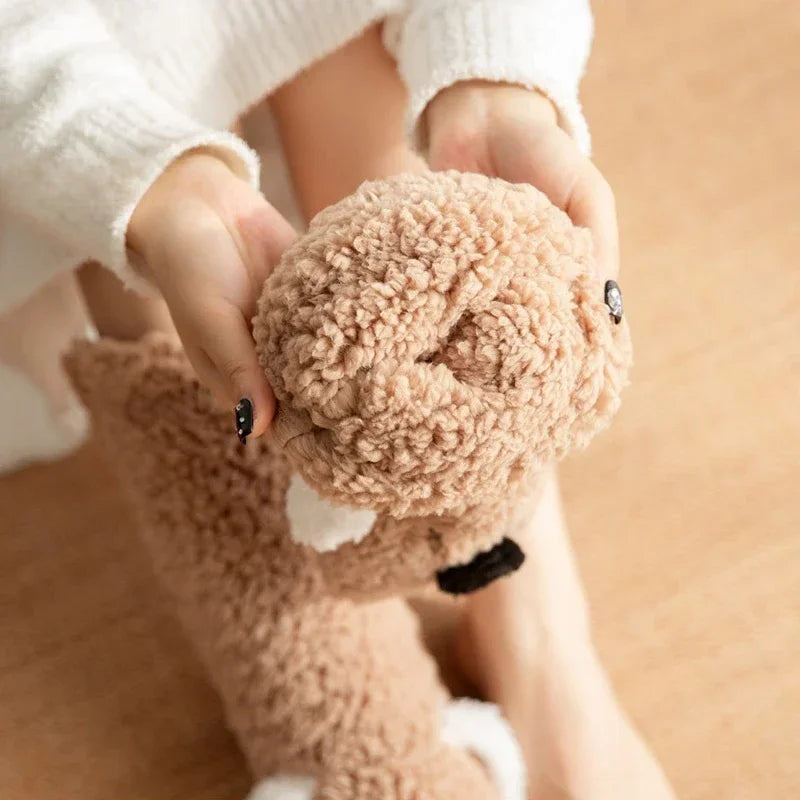 Cozy Cartoon Dog Slipper Socks™