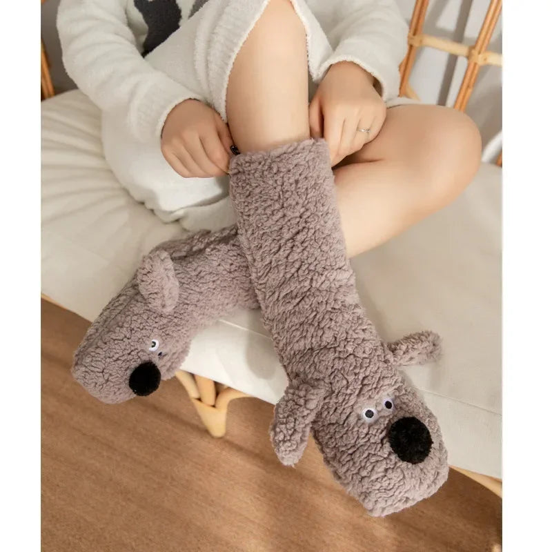 Cozy Cartoon Dog Slipper Socks™