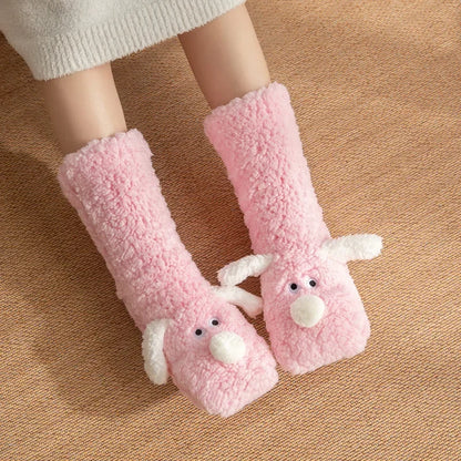 Cozy Cartoon Dog Slipper Socks™