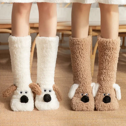 Cozy Cartoon Dog Slipper Socks™